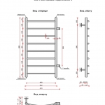 Соната (бок.подв., 1" резьба, м/о - 500 мм) 400 х 800 / 8 - изображение 2