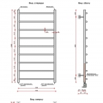 Соната (нижн.подв., 1/2" резьба) 500х1000 / 9 - изображение 2