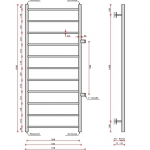 Виктория (нижн,подв, 1/2"  резьба) 500 x 1200 /11 - изображение 2