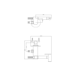 Смеситель для биде ESKO скрытого монтажа с гигиен.душем, SMH03 - изображение 2