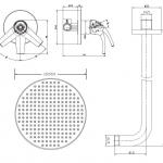 Смеситель для душа ESKO скрытого монтажа 3 в 1, Set_3in1 - изображение 2