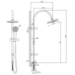 Душевая система ESKO, ST01 - изображение 2