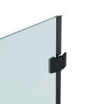 Шторка для ванны BENETTO 1400х700, прозрачное стекло, профиль черный матовый, BEN-404_BL_C - изображение 2