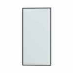 Шторка для ванны BENETTO 1400х700, прозрачное стекло, профиль черный матовый, BEN-406_BL_C - изображение 1