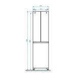 Шкаф Неаполь П 50 К, Белый глянцевый (1) - изображение 2