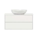 Тумба под умывальник Джаз НП 110-02 Белый глянцевый (1) - изображение 1