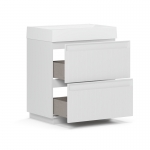 Тумба Базель Н 70-02 белый матовый (18) - изображение 2 Тумба Базель Н 70-02 белый матовый (18) - изображение 2