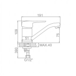 Смеситель Ledeme L4528-В  для умывальника - изображение 2