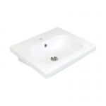 Умывальник Керамин Эридан 50 ФС мебельный с отверстием белый - изображение 1 Умывальник Керамин Эридан 50 ФС мебельный с отверстием белый - изображение 1