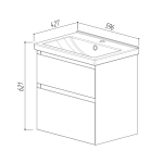 Тумба Киото НП 80-02 Белый глянцевый (1) - изображение 5