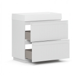 Тумба Базель Н 80-02, Белый матовый (18) - изображение 2 Тумба Базель Н 80-02, Белый матовый (18) - изображение 2