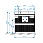 Тумба Базель Н 80-02, Белый матовый (18) - изображение 4 Тумба Базель Н 80-02, Белый матовый (18) - изображение 4