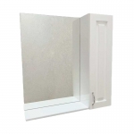 Шкаф KELN 3 700R навесной 1 дверь с зеркалом - изображение 2 Шкаф KELN 3 700R навесной 1 дверь с зеркалом - изображение 2