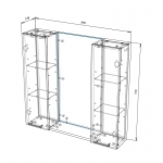 Шкаф KELN 4 800 навесной 2 двери - изображение 4 Шкаф KELN 4 800 навесной 2 двери - изображение 4