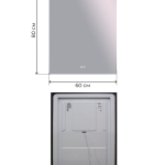 Зеркало Турин 60х80 с подсветкой и антизапотеванием - изображение 2