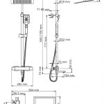 Душевой комплект A19901 Thermo с термостатическим смесителем - изображение 2 Душевой комплект A19901 Thermo с термостатическим смесителем - изображение 2