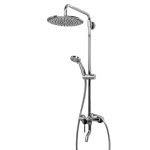 Душевой комплект A14401 со смесителем (смес-ль с кор. изл-ом, душ. насадка «Ливневый дождь» Д 250 мм, стойка для душа, лейка 3-ф) - изображение 1 Душевой комплект A14401 со смесителем (смес-ль с кор. изл-ом, душ. насадка «Ливневый дождь» Д 250 мм, стойка для душа, лейка 3-ф) - изображение 1