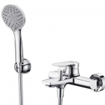 Смеситель Lopau 3201 для ванны с коротким изливом (в компл. шланг и лейка 3-функц) - изображение 1