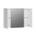 Шкаф навесной зеркальный Неаполь ВШ 100, Белый глянцевый (1) - изображение 2 Шкаф навесной зеркальный Неаполь ВШ 100, Белый глянцевый (1) - изображение 2