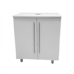 Тумба GARDA GLORY 83_800 2 двери, арт.28.83.800.PVC, бел.гл. - изображение 1