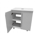 Тумба GARDA GLORY 83_800 2 двери, арт.28.83.800.PVC, бел.гл. - изображение 2