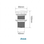 Донный клапан Axus 65*100 (dk01w) белый, арт. dk01w - изображение 2