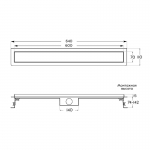 Душевой трап Axus Universal 600, арт. tdu600 - изображение 6