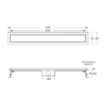 Душевой трап Axus Universal 600 Black, арт. tdu600b - изображение 10 Душевой трап Axus Universal 600 Black, арт. tdu600b - изображение 10
