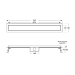 Душевой трап Axus Universal 800 Black, арт. tdu800b - изображение 10 Душевой трап Axus Universal 800 Black, арт. tdu800b - изображение 10