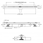 Душевой трап Axus Super Slim 800, арт. tdss800 - изображение 6