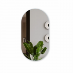 Зеркало 850*450 бытовое фигур. с шлиф.кромкой, арт. А-019 - изображение 1