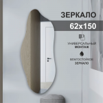 Зеркало 1500*620 фиг. с шлиф.кромкой, арт. А-060 - изображение 2 Зеркало 1500*620 фиг. с шлиф.кромкой, арт. А-060 - изображение 2