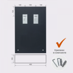 Зеркало 600*400 с фацетом 15мм и полкой, арт. Е-469 - изображение 3