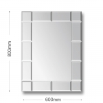 Зеркало Алмаз-Люкс 800*600 с накл. элементами и фацетом Е-460 - изображение 6