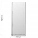 Зеркало 1200х500 с полированной кромкой и гравировкой Г-050 - изображение 3