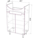 Тумба Garda MARKO-7 50 под умывальник Рива 50 - изображение 2 Тумба Garda MARKO-7 50 под умывальник Рива 50 - изображение 2