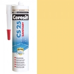 Силиконовый герметик сантехнический цветной Ceresit CS 25 сахара  №25 280мл - изображение 1