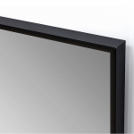 Зеркало 600х500мм бытовое в раме (черный, узкий) М-247  - изображение 4