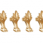 Комплект ног для изделия ванна Ладья, золото, металл - изображение 1