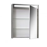 Шкаф навесной зеркальный Нёман ВШ 65 белый, глянцевый - изображение 2