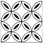 Керамогранит Керамин Неро-Бьянко 5Д тип 2 200х200 - изображение 1