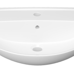 Умывальник Керамин Симпл 55 с отверстием белый + крепление - изображение 1