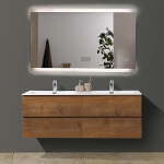 Зеркало Алмаз-Люкс бытовое навесное с подсветкой 1000x600 ЗП-101 - изображение 2