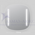 Зеркало с подсветкой Алмаз-Люкс 700*700  ЗП-67 - изображение 2