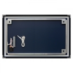 Зеркало Алмаз-Люкс бытовое навесное с подсветкой (чёрный узкий профиль) 1000x600 ЗП-103 - изображение 4