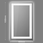 Зеркало бытовое навесное с подсветкой 600*1000 ЗП-42 - изображение 4