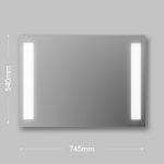 Зеркало бытовое навесное с подсветкой 540*745 ЗП-45 - изображение 4