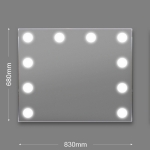 Зеркало бытовое навесное с подсветкой 680*830 ЗП-84 - изображение 4
