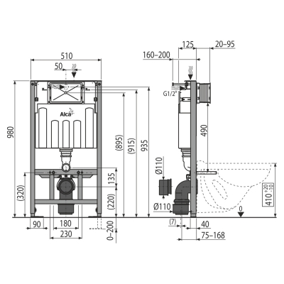 Скрытая система инсталляции для гипсокартонаAlcaPlastАM101/1000 (Чехия) - изображение 2 Скрытая система инсталляции для гипсокартонаAlcaPlastАM101/1000 (Чехия) - изображение 2