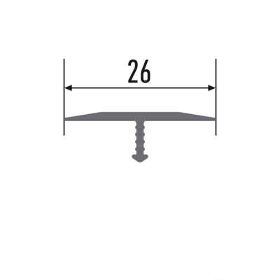 Профиль алюминиевый 325-06М 2,7м шампань, арт. 325-06М - изображение 3
